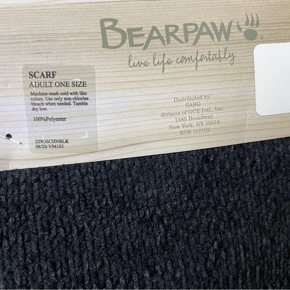 Bearpaw Matching Scarf and Glove Set OSFM
